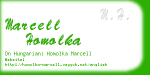 marcell homolka business card